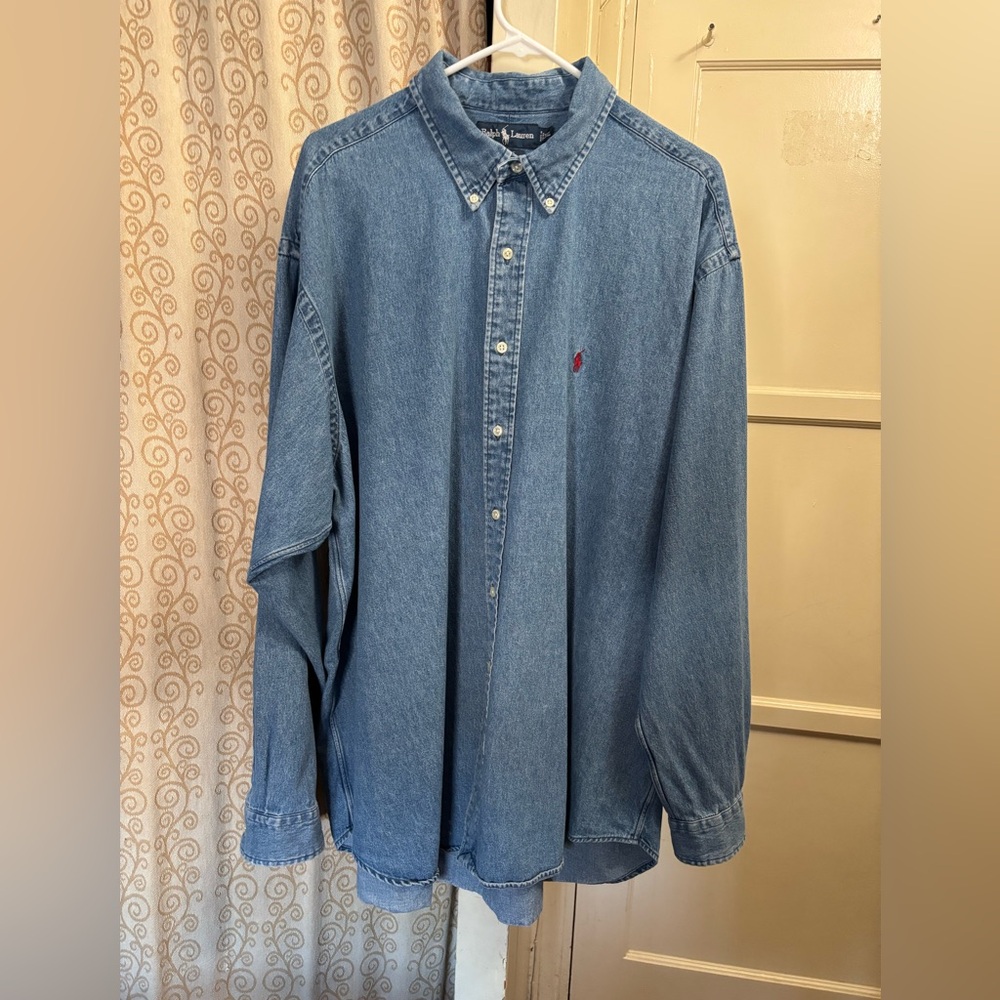 RALPH LAUREN VINTAGE DENIM, GOOD CONDITION XXL SHIRT